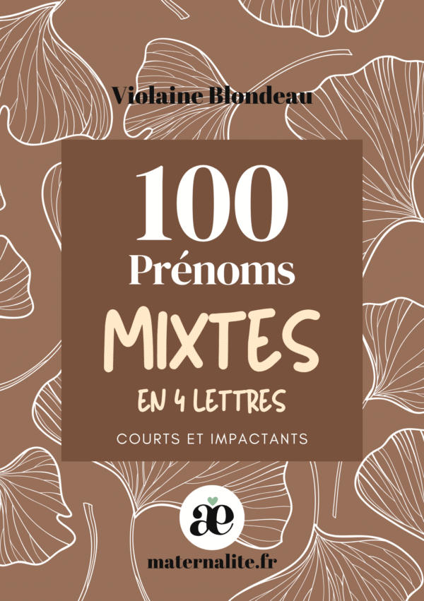 Livre des 100 prénoms mixtes en 4 lettres