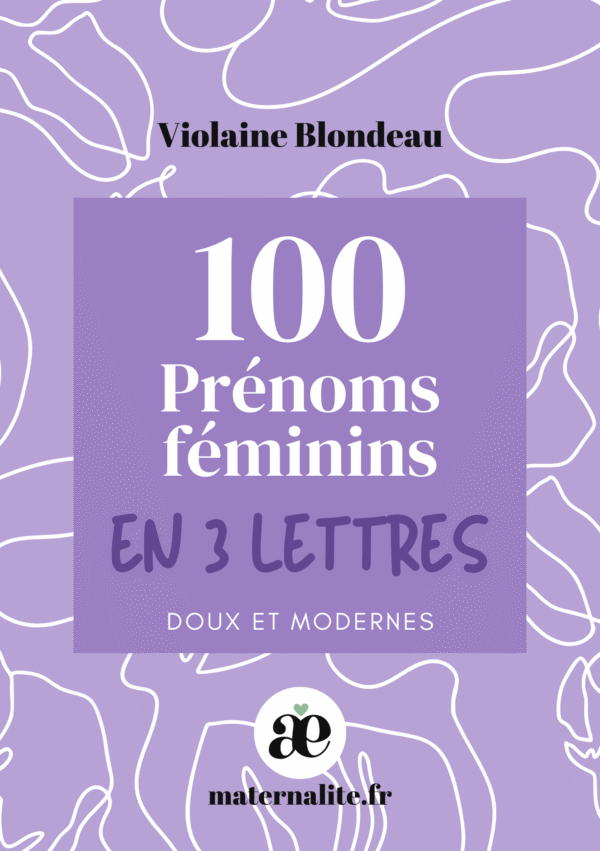 Livre de 100 prénoms féminins en 3 lettres
